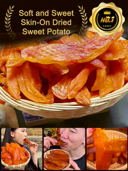 Soft and Sweet Skin-On Dried Sweet Potato