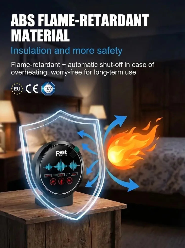 Fully automatic ultrasonic intelligent rodent and insect repellent
