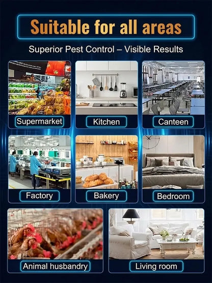 Fully automatic ultrasonic intelligent rodent and insect repellent