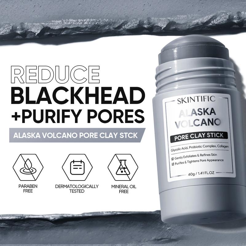 Alaska Volcano Pore Clay Stick | Deep Cleansing Blackhead Remover | Oil Control & Pore Minimizing Mask-TTT