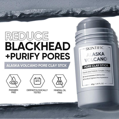 Alaska Volcano Pore Clay Stick | Deep Cleansing Blackhead Remover | Oil Control & Pore Minimizing Mask-TTT