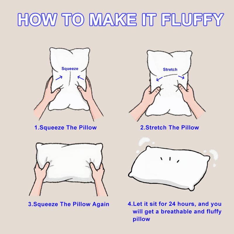 Luxury Hotel Quality Bed Pillow | Ultra Soft & Fluffy Support Pillow | Breathable Neck Support for Better Sleep-TTT