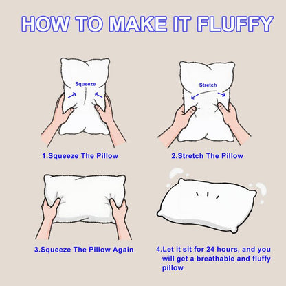 Luxury Hotel Quality Bed Pillow | Ultra Soft & Fluffy Support Pillow | Breathable Neck Support for Better Sleep-TTT