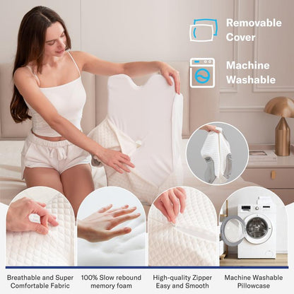 Ergonomic Memory Foam Cervical Pillow for All Sleepers-SUY