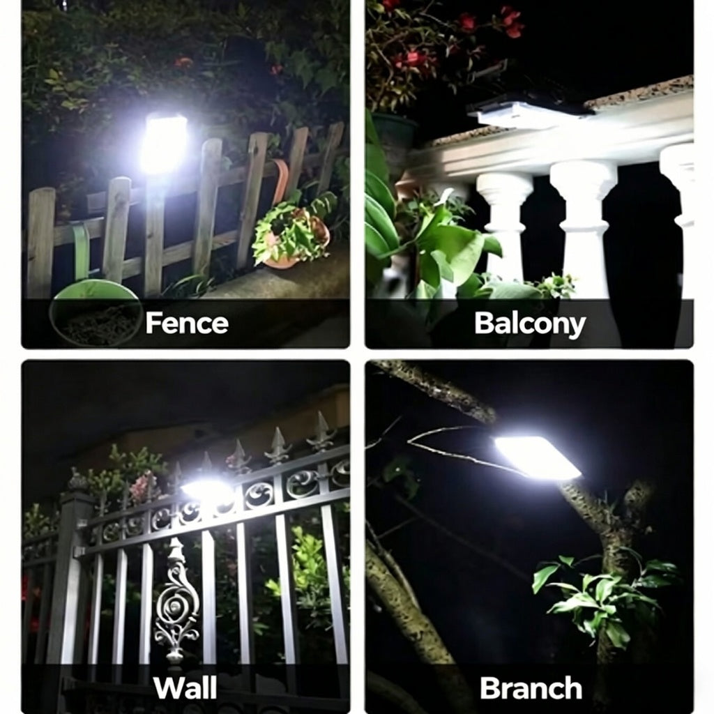 Upgraded Solar Clip Light - Motion Sensor Outdoor Camping & Garden Patio Light, Zero Electricity Cost-VEX