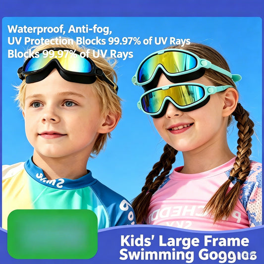 Kids Swim Goggles - Leak-Proof, Anti-Fog & UV Protection for Boys & Girls 🏊‍♀️🏊‍♂️-CJP