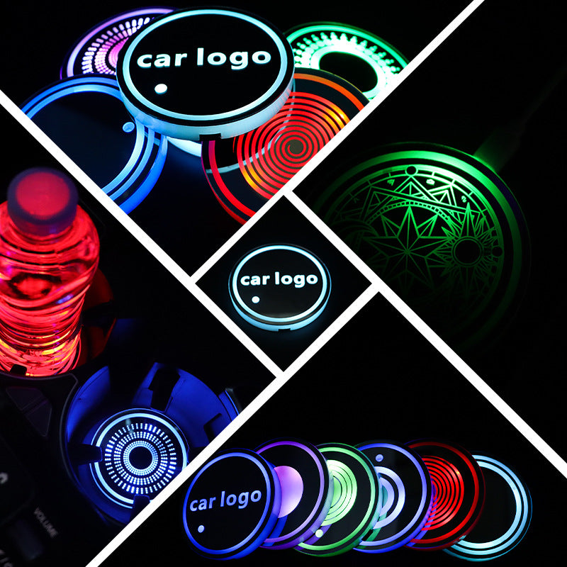 🚗LED Car Cup Holder Lights | Upgrade Your Ride! LED Cup Lights - No Wiring Needed✨-CJP
