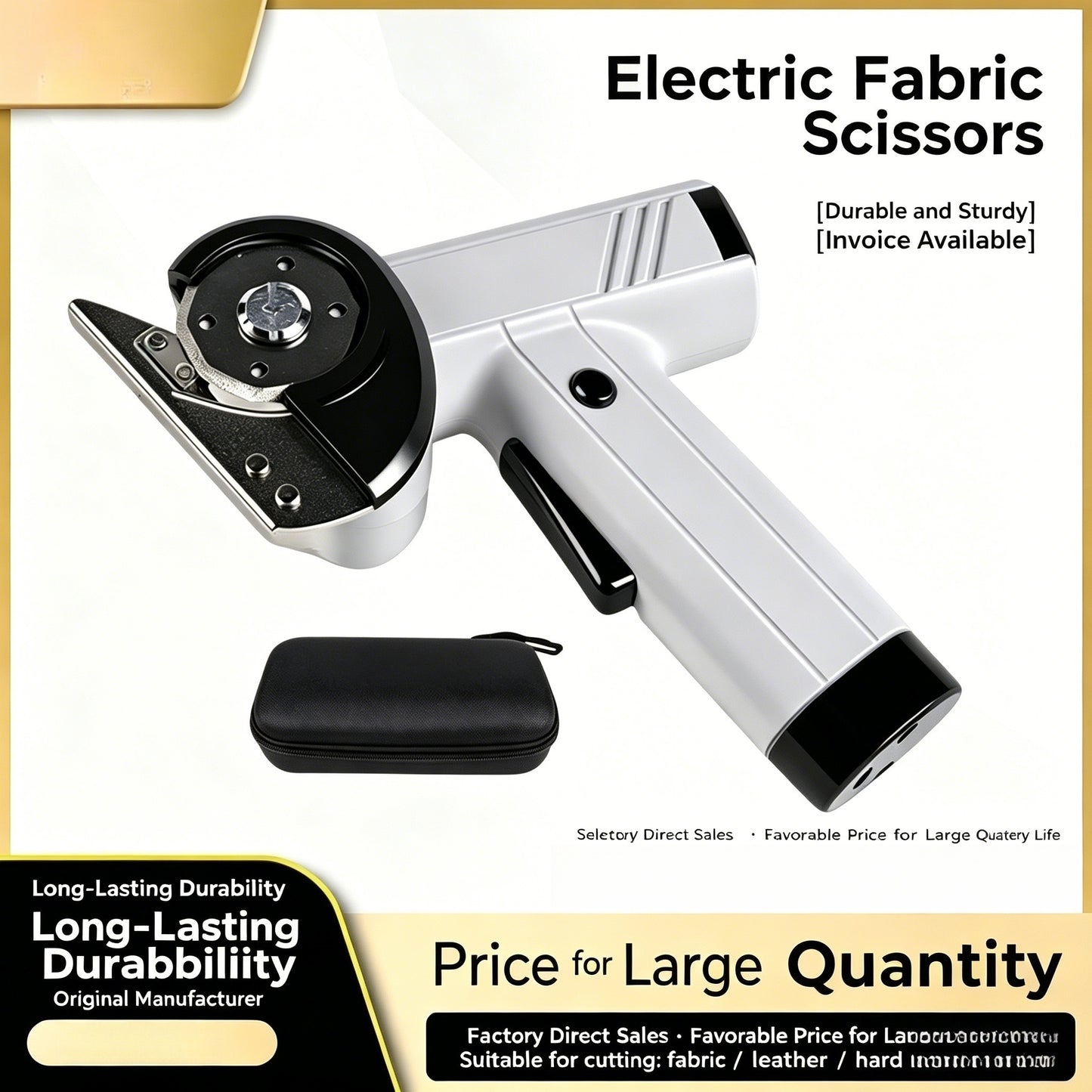 Cordless Electric Fabric & Upholstery Cutter – Fast, Jamming-Free Cutting for Auto & DIY Projects-CJP