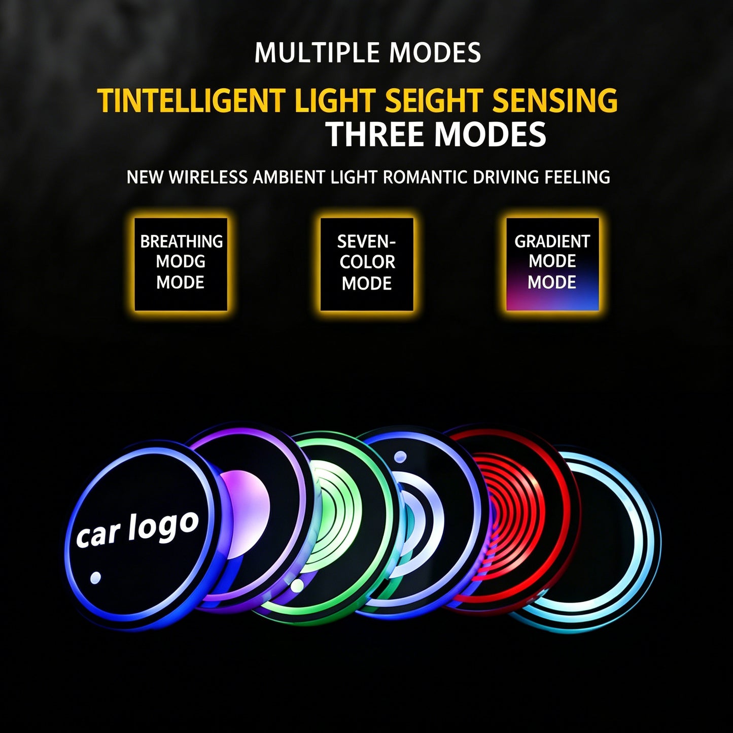 🚗LED Car Cup Holder Lights | Upgrade Your Ride! LED Cup Lights - No Wiring Needed✨-CJP