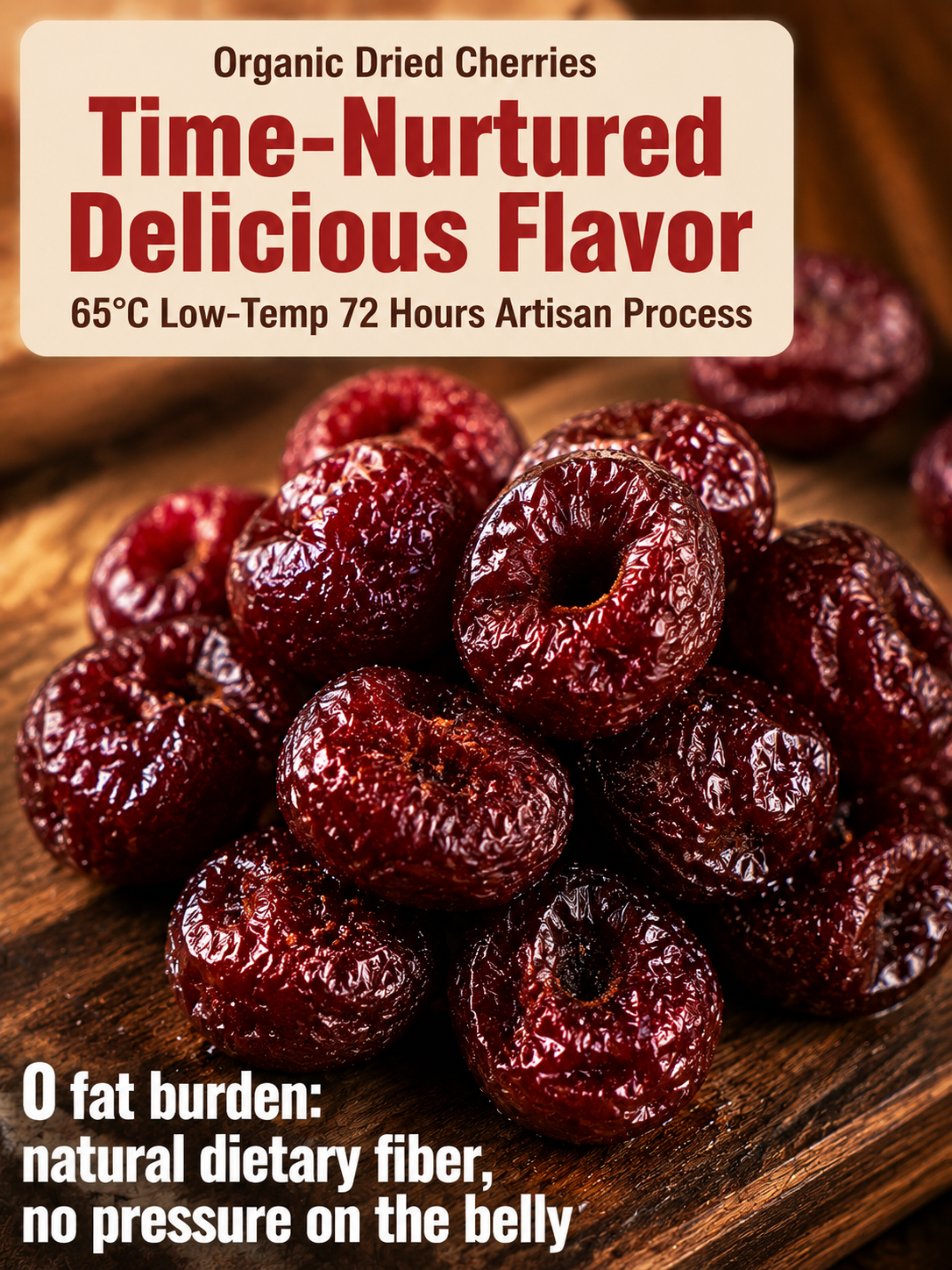 🍒Dried Sour Cherry Snacks, Natural Pitted Fruit Treats
