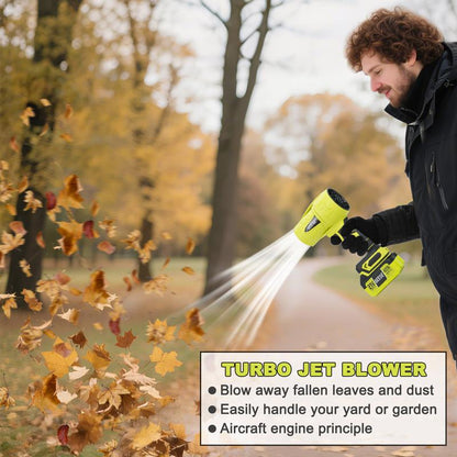 Cordless Electric Air Blower | 21V Rechargeable High Power Dust Blower | Portable Leaf & Dust Cleaner for Home, Car & Outdoor-TTT