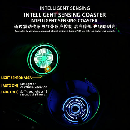 🚗LED Car Cup Holder Lights | Upgrade Your Ride! LED Cup Lights - No Wiring Needed✨-CJP