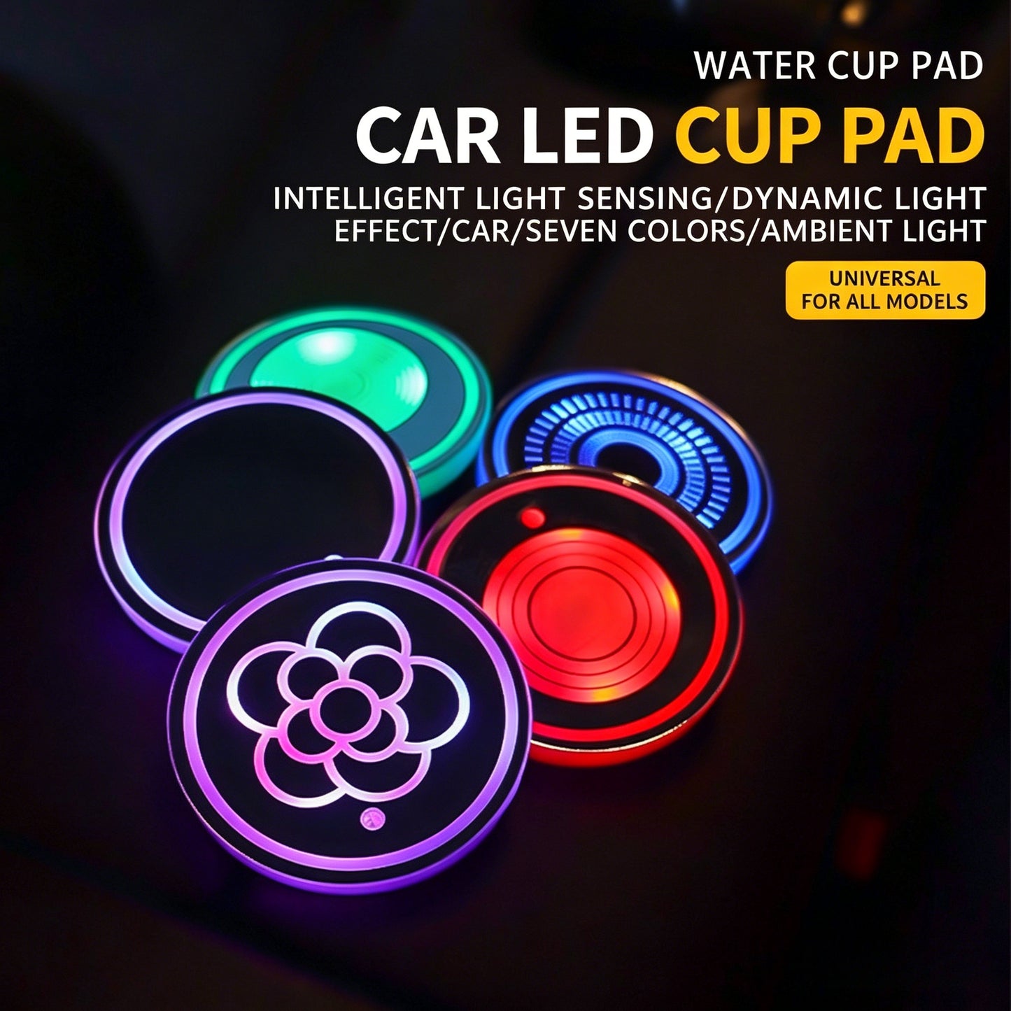 🚗LED Car Cup Holder Lights | Upgrade Your Ride! LED Cup Lights - No Wiring Needed✨-CJP