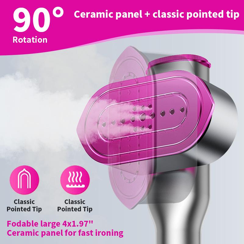 Portable Handheld Garment Steamer | Fast Heat Steam Iron for Clothes | Wrinkle Remover with Water Tank for Home & Travel-TTT