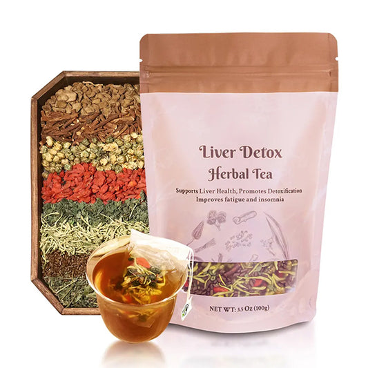 🍵🍵🍵Liver & Kidney Detox Cleanse Tea💚💚💚 | Milk Thistle, Dandelion & Goji Berry Blend for Bloating, Bad Breath & Acne Relief-VEX