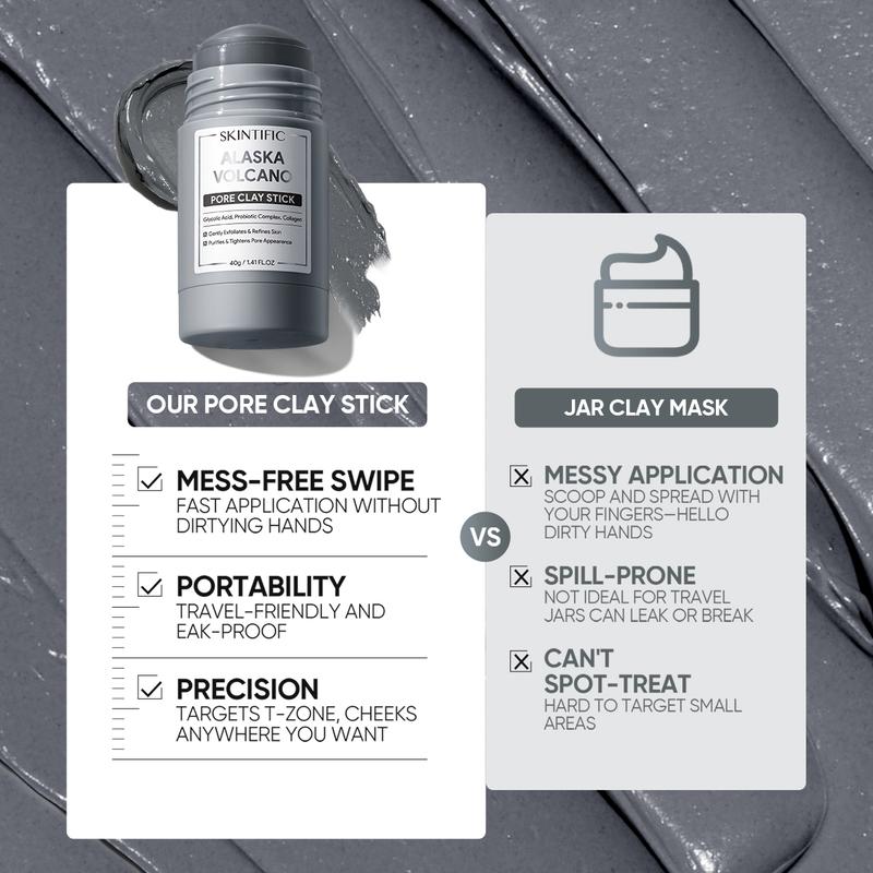 Alaska Volcano Pore Clay Stick | Deep Cleansing Blackhead Remover | Oil Control & Pore Minimizing Mask-TTT