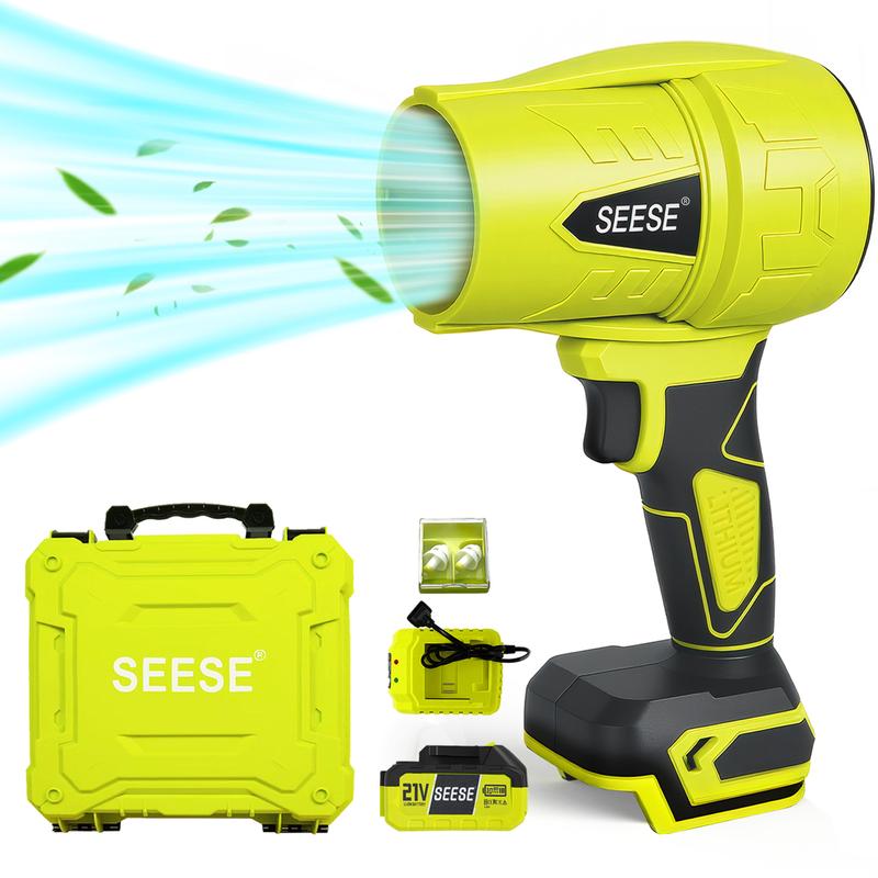 Cordless Electric Air Blower | 21V Rechargeable High Power Dust Blower | Portable Leaf & Dust Cleaner for Home, Car & Outdoor-TTT