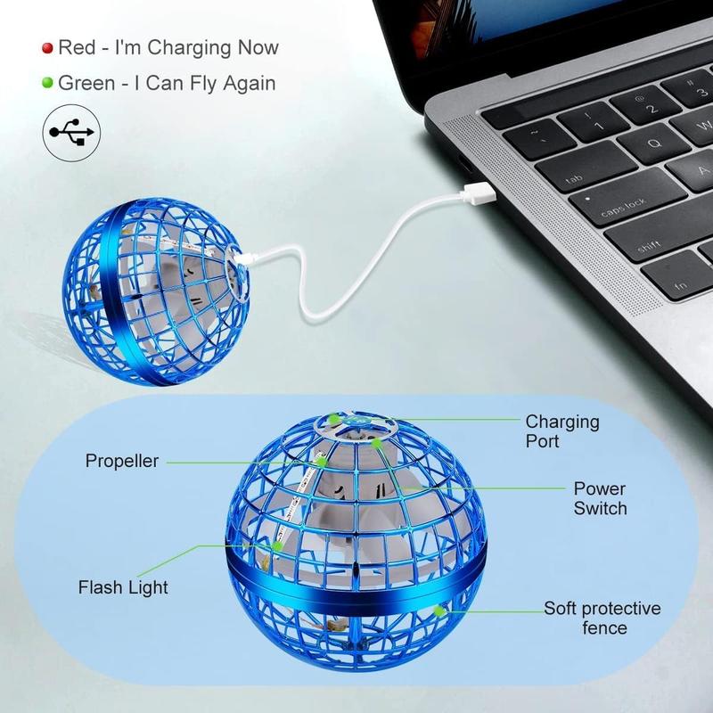 Magic Flying Orb 🚀 | LED Hover Boomerang Ball | USB Rechargeable Spinner Toy(Gifts for children)-YOY