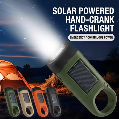 Solar Emergency LED Flashlight, Portable Rechargeable Must-Have-SUY