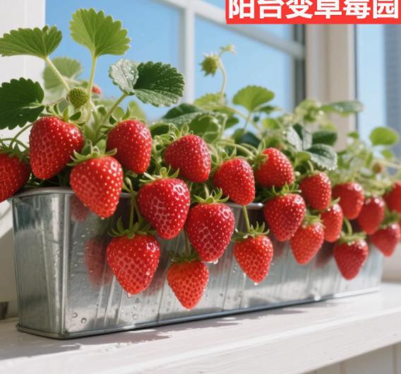 Four Seasons Red Beauty Strawberry Seedlings, Fruiting Same Year With Soil-SUY