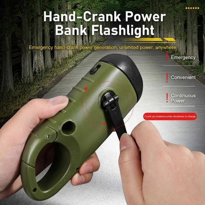 Solar Emergency LED Flashlight, Portable Rechargeable Must-Have-SUY