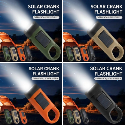 Solar Emergency LED Flashlight, Portable Rechargeable Must-Have-SUY