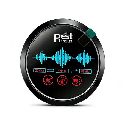 Fully automatic ultrasonic intelligent rodent and insect repellent