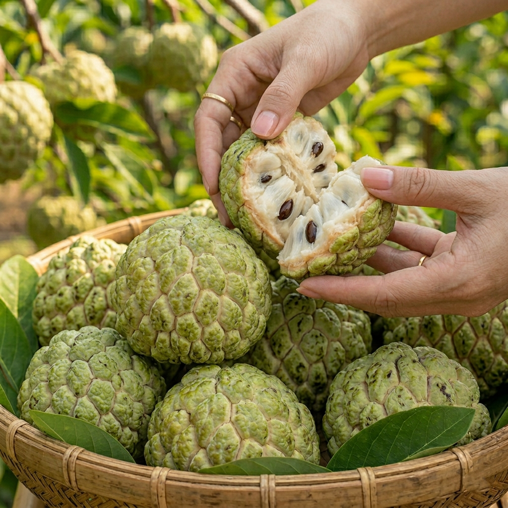 🌲Premium Sugar Apple: Nature's Creamiest Tropical Dessert-OKN
