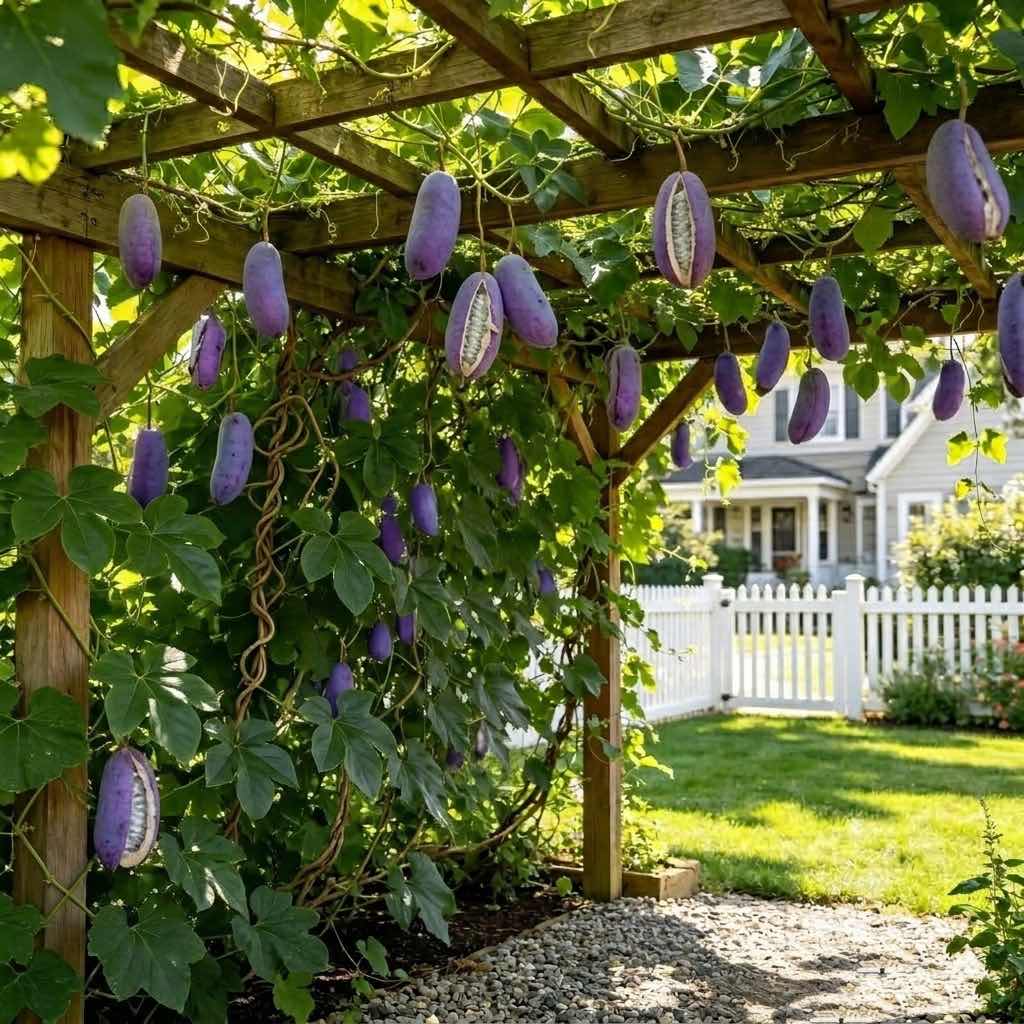 Rare Akebia Quinata Seeds - Grow Your Own Chocolate Vine with Sweet Purple Fruits.-XXS