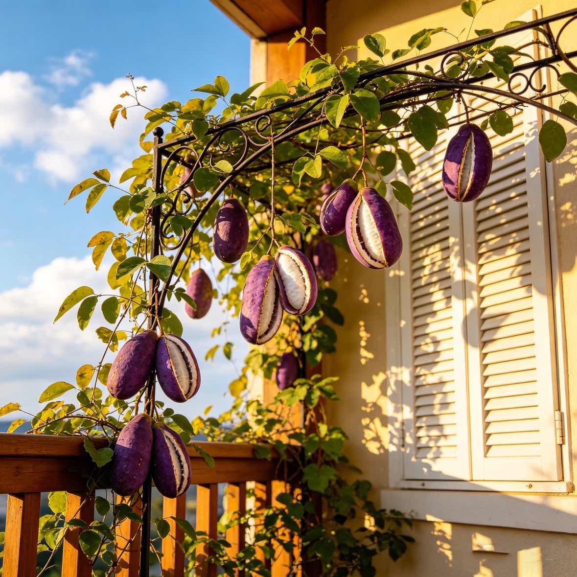 Rare Akebia Quinata Seeds - Grow Your Own Chocolate Vine with Sweet Purple Fruits.-XXS