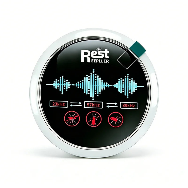 Fully automatic ultrasonic intelligent rodent and insect repellent