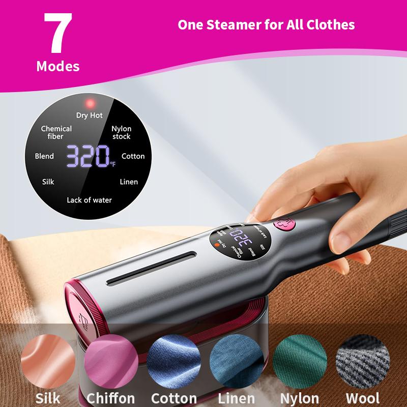 Portable Handheld Garment Steamer | Fast Heat Steam Iron for Clothes | Wrinkle Remover with Water Tank for Home & Travel-TTT