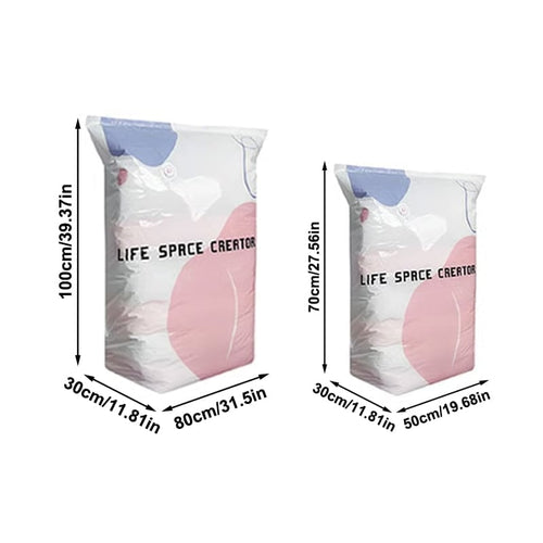 No-Pump Vacuum Storage Compression Bags