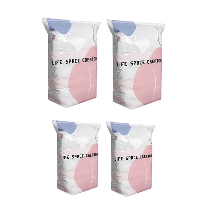 No-Pump Vacuum Storage Compression Bags