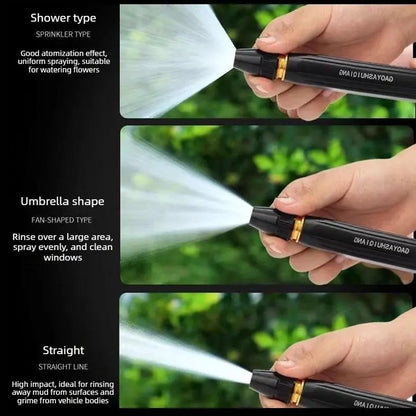 3-in-1 High Pressure Garden Hose Nozzle – Adjustable Spray Gun with Jet, Fan & Shower Modes for Car Wash, Garden & Cleaning-YOY