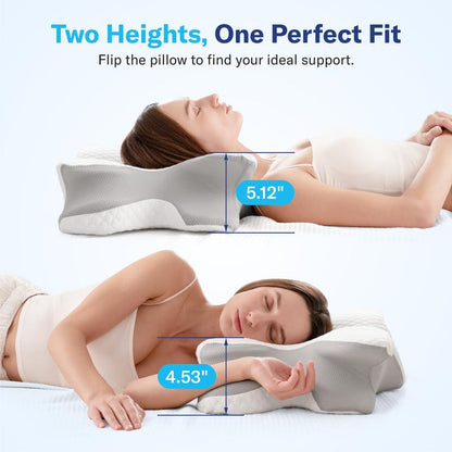 Ergonomic Memory Foam Cervical Pillow for All Sleepers-SUY