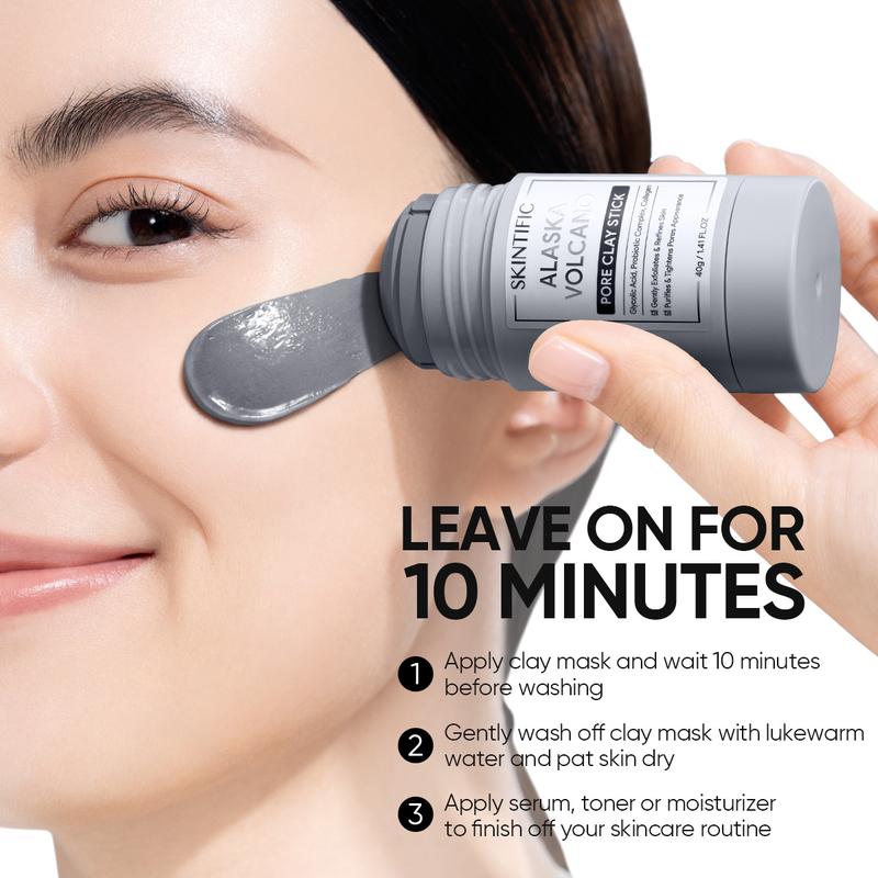 Alaska Volcano Pore Clay Stick | Deep Cleansing Blackhead Remover | Oil Control & Pore Minimizing Mask-TTT