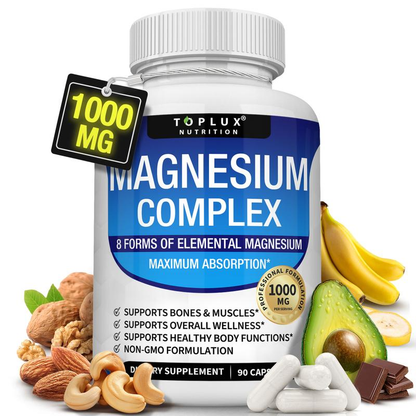 Toplux Magnesium Complex 8 Essential Magnesium Supplement 1000mg-SUY