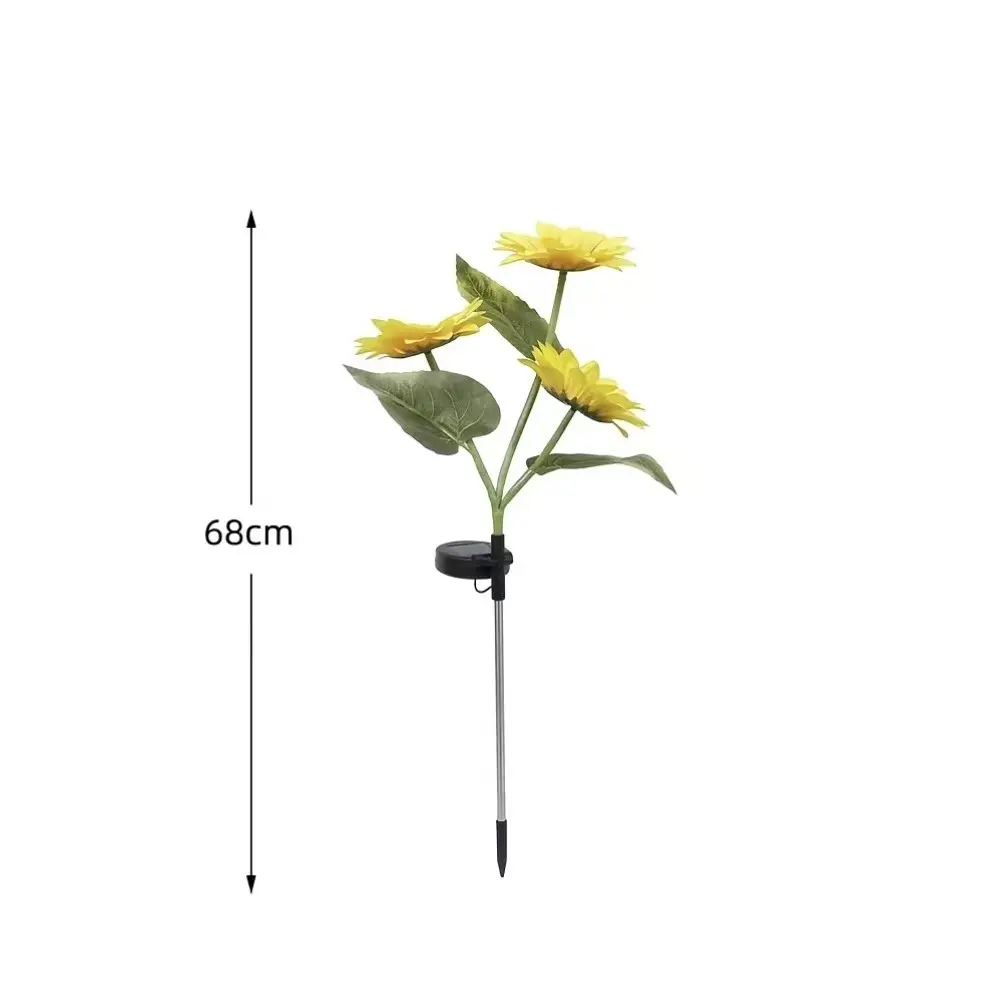 Solar LED Sunflower Garden Lights, IP65 Waterproof Outdoor Yard Lawn Patio Decor, 2/4/6Pcs-VIM